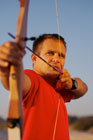 Archer taking aim