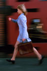 Businesswoman rushing