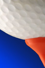 Golf ball and tee