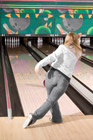 Woman bowling