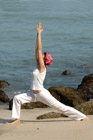 Yoga on the beach