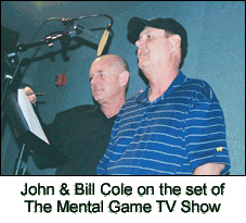 John Cole and Bill Cole on the set of The Mental Game TV Show
